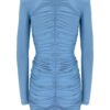 GREY SHORT DRAPED DRESS WITH ZIPPER - Image 2