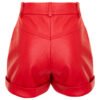 RED LEATHER SHORTS - Image 2