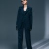 NAVY TROUSERS WITH STRIPES AND BUTTONS - Image 2