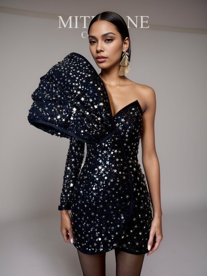 STELLA ABYSSEA LONG SEQUINS DRESS - Image 2